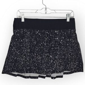 Lululemon Circuit Breaker Skort Splatter White Black / Black Women's size 6
